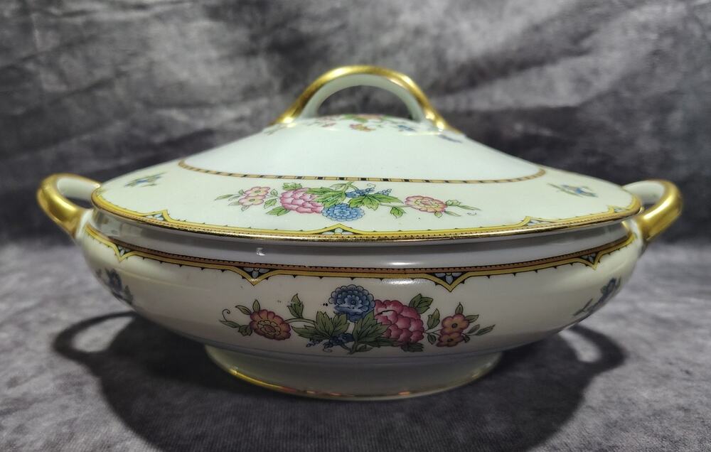 Vintage Noritake Elysian Handled Covered Soup Tureen